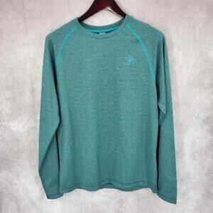 Old Navy‎ Shirt Mens Large Green Pullover Runners Joggers Long Sleeve Activewear